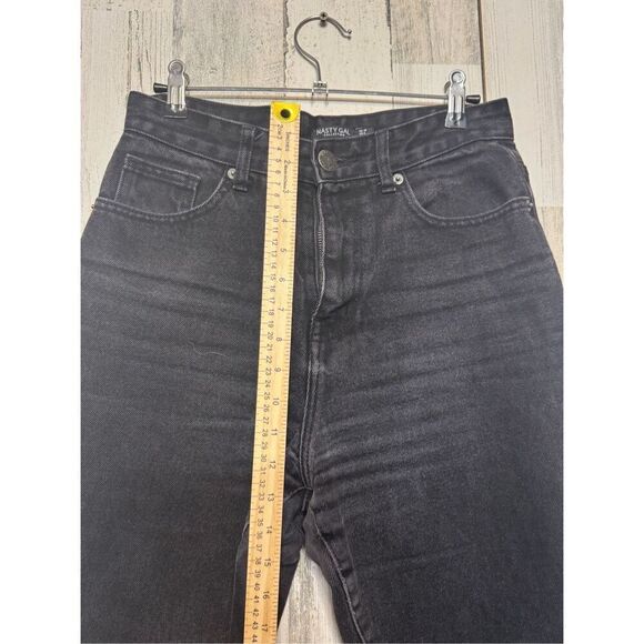 Nasty Gal collection black mom super high rise jeans size 6 - Picture 7 of 13
